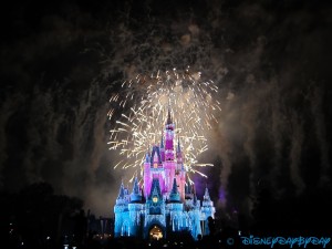 Fireworks over Cinderellas Castle