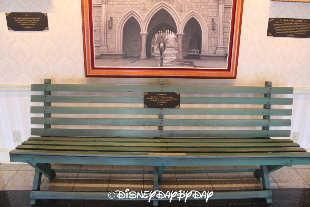 Disneyland Walts Bench