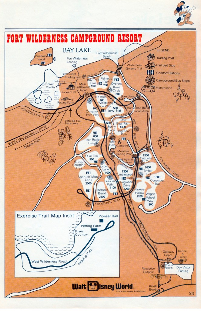 Map of Train at Fort Wilderness
