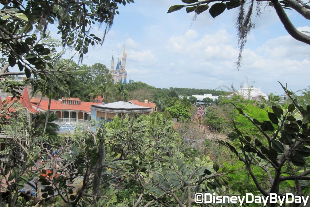 View from the top of Swiss Family Treehouse