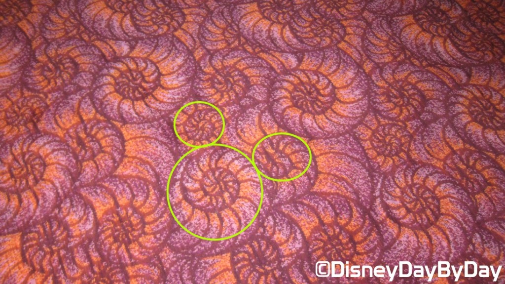 Hidden Mickey - Disney Wonder Shutters Carpet 2