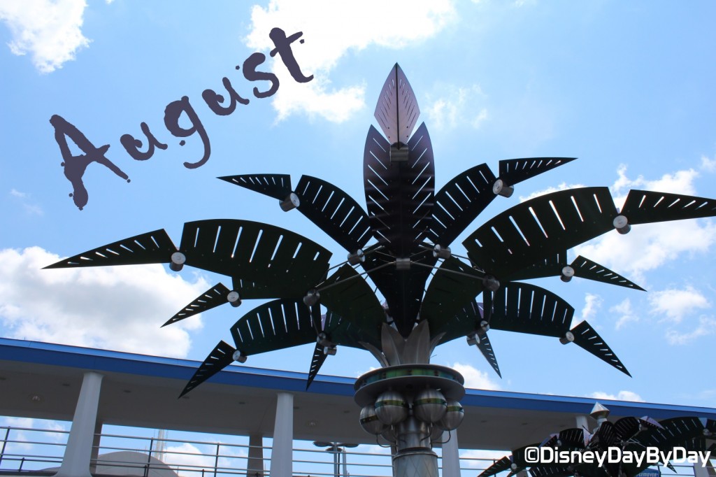 August Calendar - Tomorrowland - DisneyDayByDay