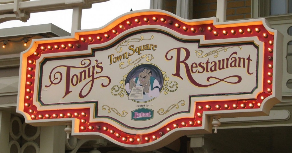 Tony's Town Square Restaurant - History - 2- DisneyDayByDay