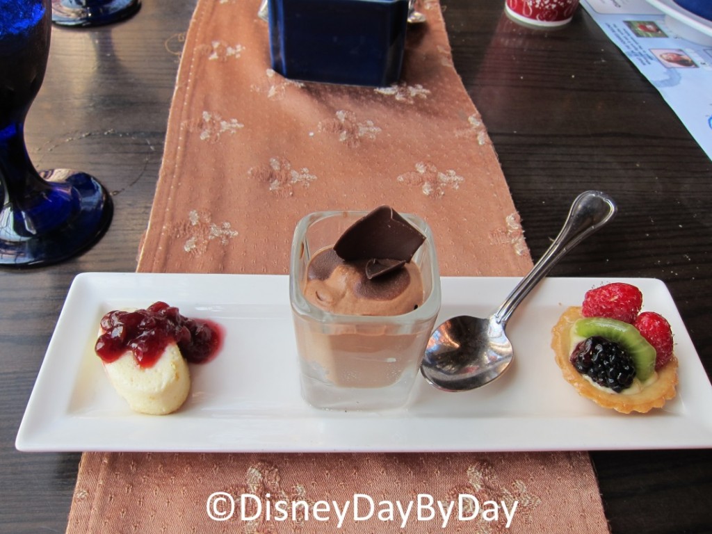 Chef's Dessert Trio - Cinderella's Royal Table - DisneyDayByDay