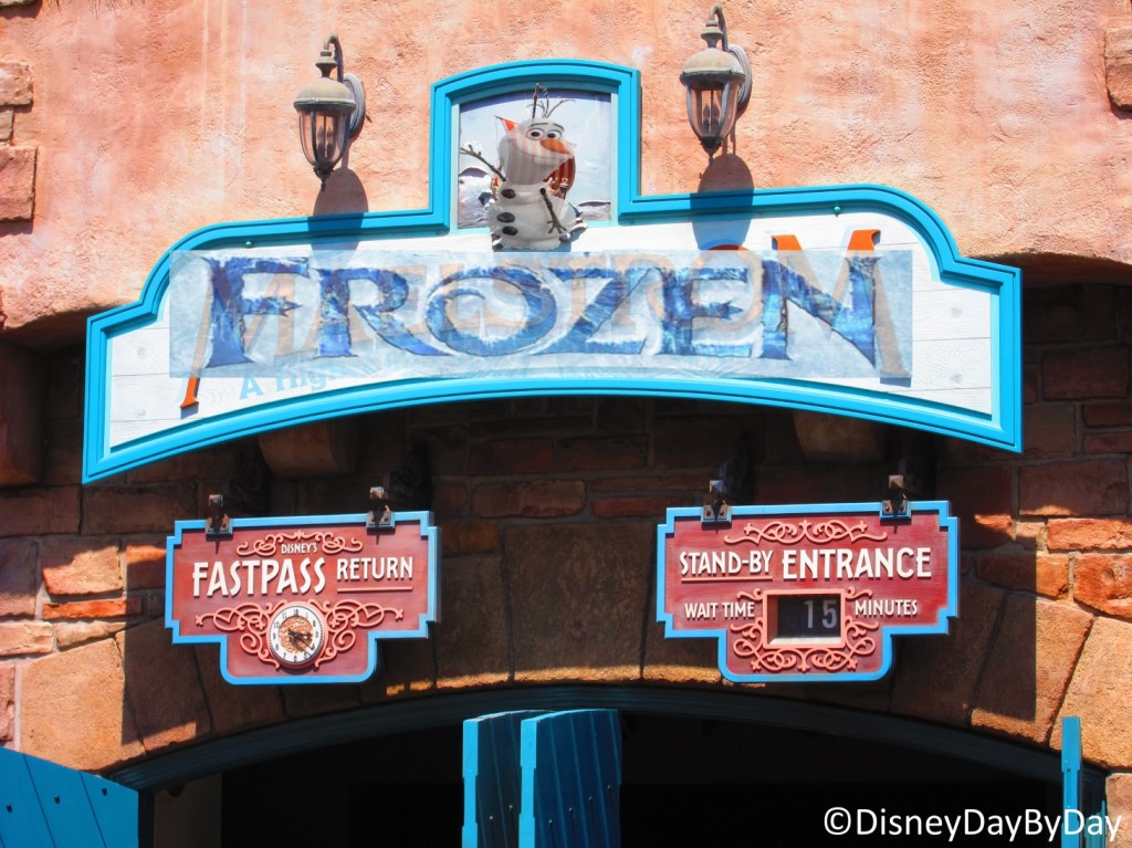 Frozen taking over Maelstrom at Epcot - DisneyDayByDay