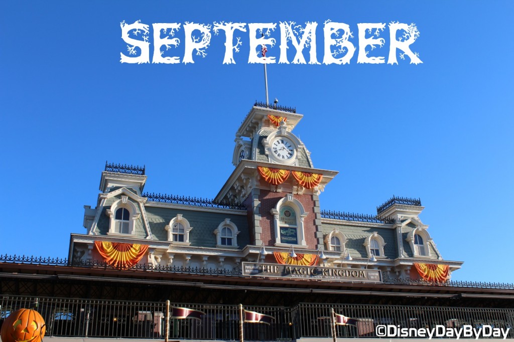 September Disney Calendar - MK Entrance - DisneyDayByDay