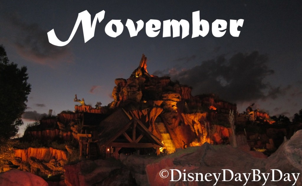 November Disney Calendar 3 - DisneyDayByDay