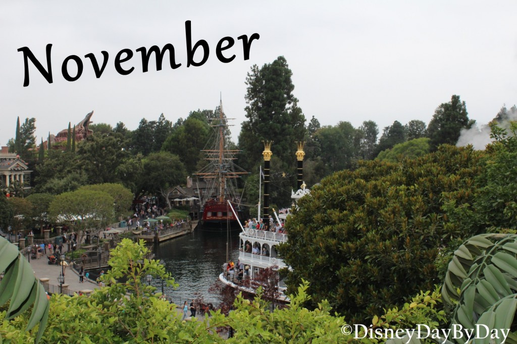 November Disney Calendar - DisneyDayByDay