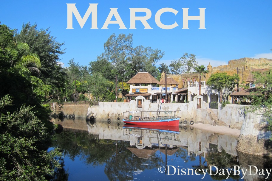 March Disney Calendar - 2 - DisneyDayByDay