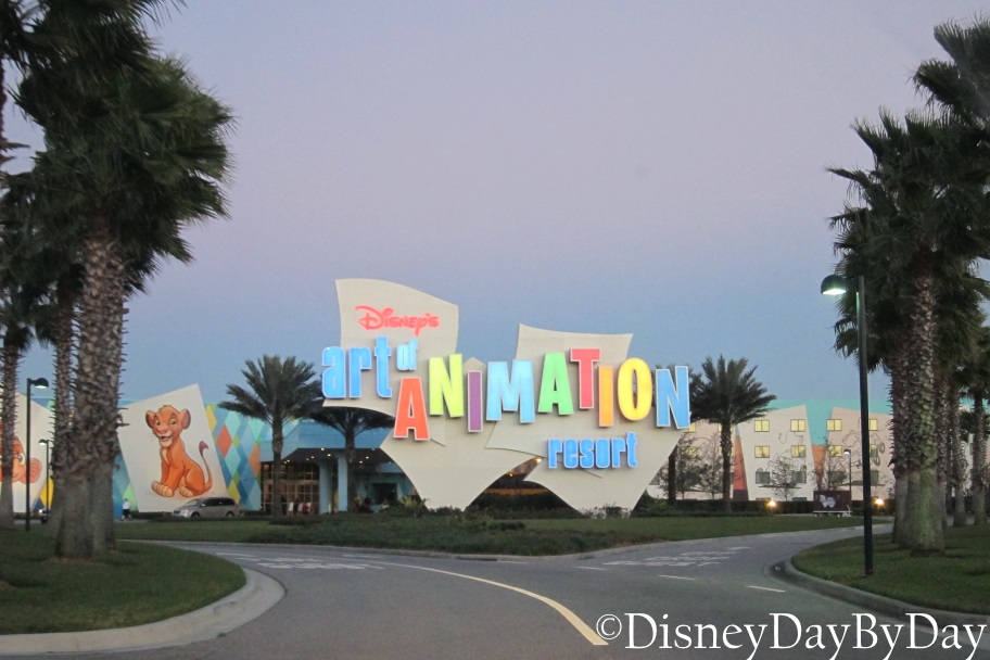Walt Disney World Lodging - Art of Animation - Entrance 2 - DisneyDayByDay