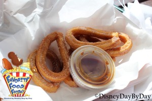 Churros con Caramel Sauce - La Cantina de San Angel Epcot Mexico - DisneyDayByDay