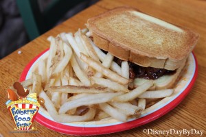 Riverside Mill Food Court - Barbecued Pork Sandwich - DisneyDayByDay