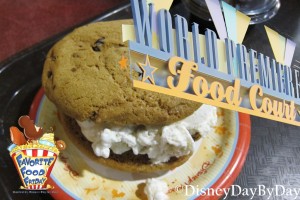 World Premiere Food Court - Ice Cream Cookie Sandwich - DisneyDayByDay