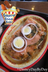 Favorite Food Friday - Salmon and Egg Sandwich - DisneyDayByDay