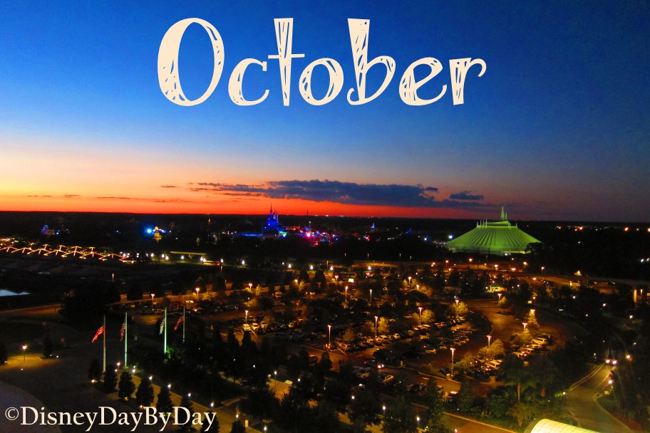 Disney World - October 2015 Calendar 1- DisneyDayByDay